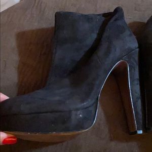 BCBG Suede Heeled Booties